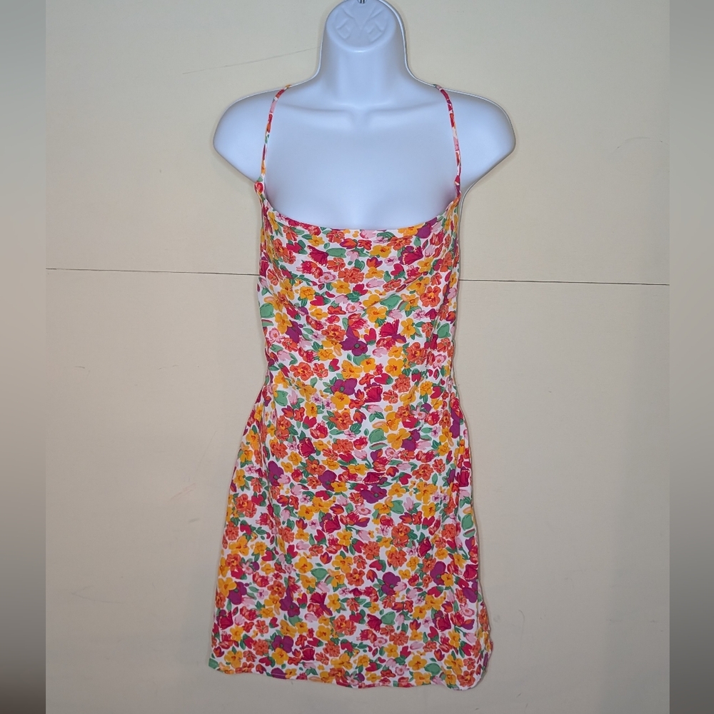 NWT Princess Polly Celena Rainbow Floral Mini Dress - Picture 2 of 9